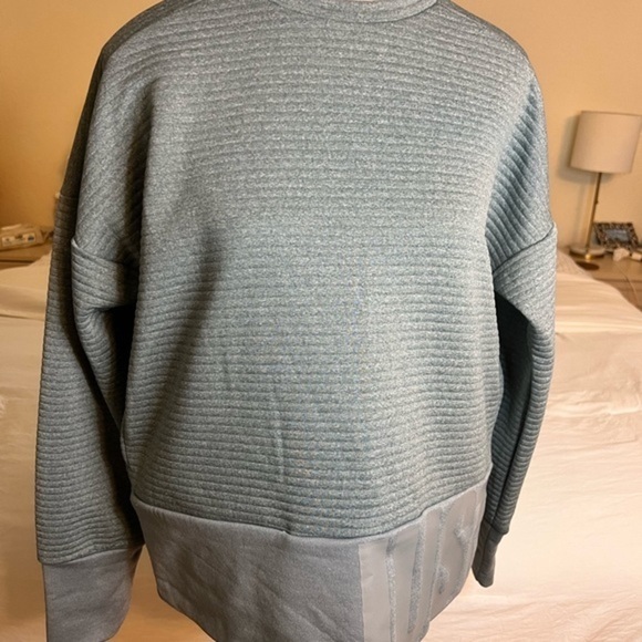 NIKE Quilted Just Do It Oversized Ribbed Sweatshirt Size XS - Picture 2 of 9